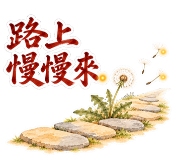 暖色小故事・路上慢慢來。