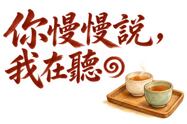 暖色・調整版・你慢慢說，我在聽。